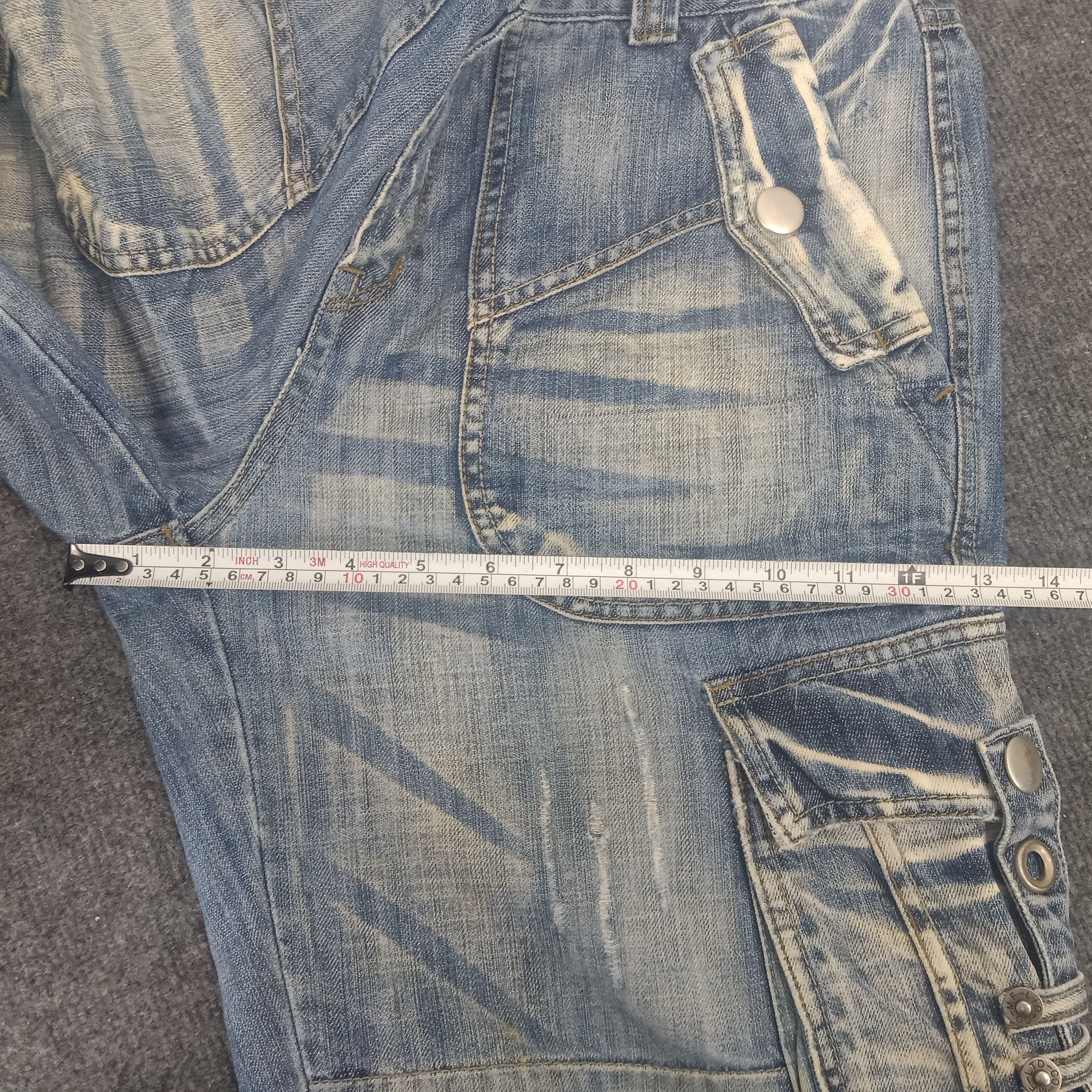 Designer × Japanese Brand BLUE LUIS MultiPocket Military Style Denim Jeans Size US 32 / EU 48 - 15 Thumbnail