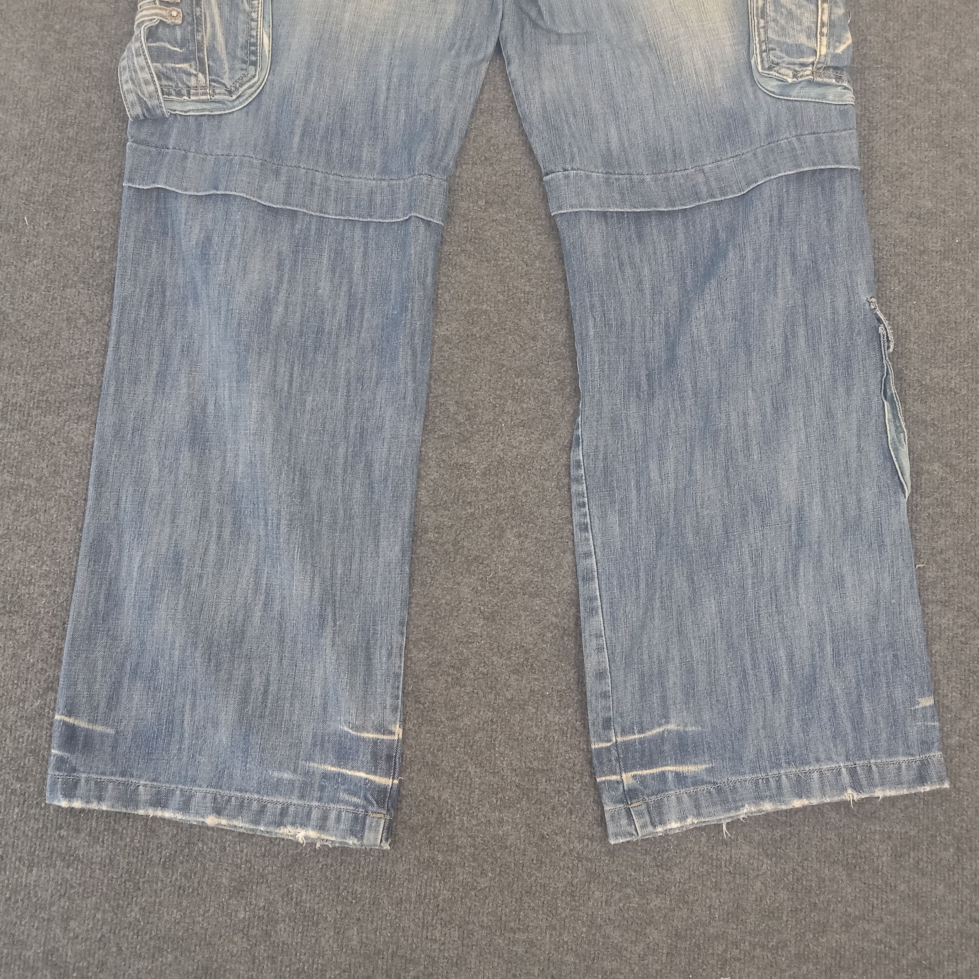 Designer × Japanese Brand BLUE LUIS MultiPocket Military Style Denim Jeans Size US 32 / EU 48 - 5 Thumbnail