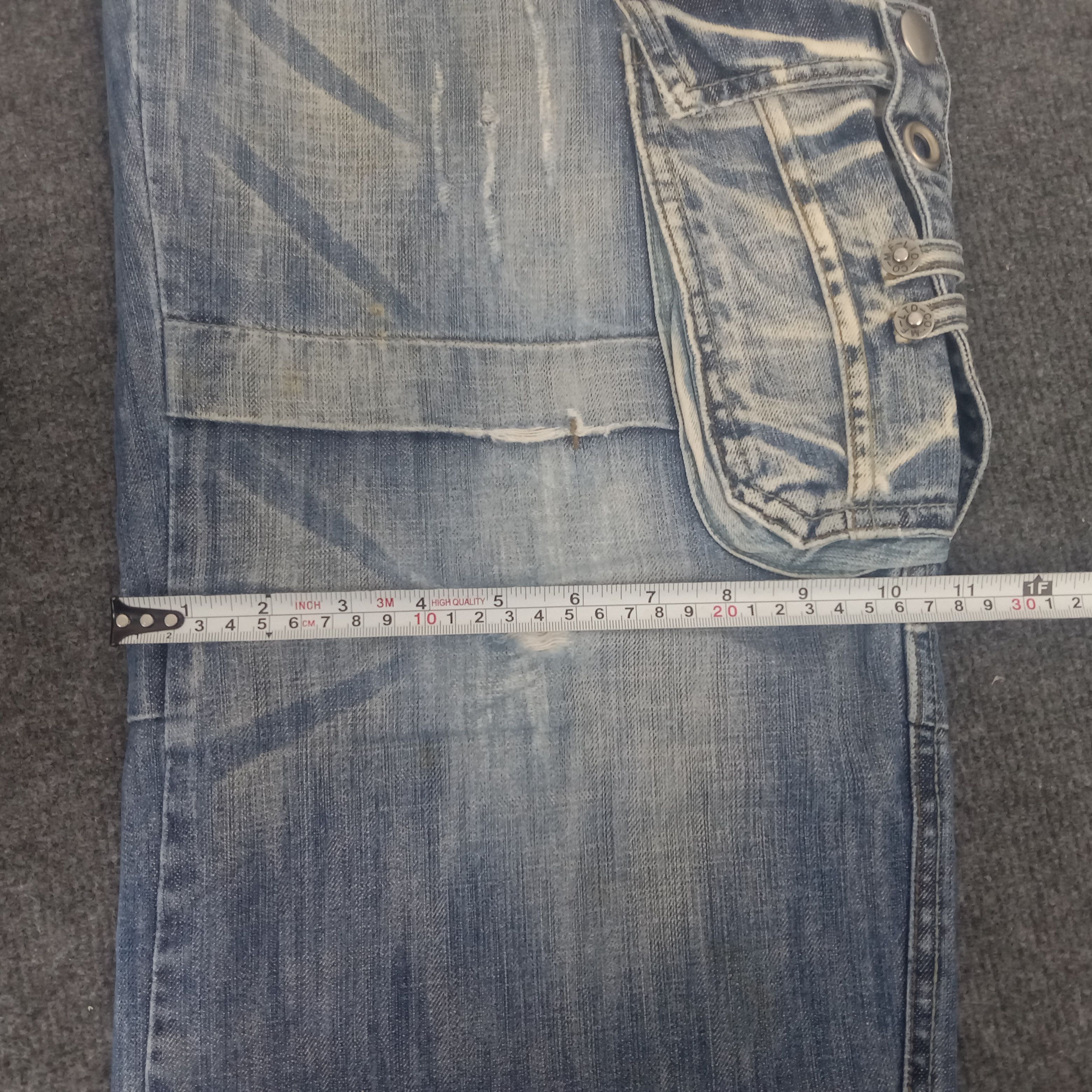 Designer × Japanese Brand BLUE LUIS MultiPocket Military Style Denim Jeans Size US 32 / EU 48 - 16 Thumbnail