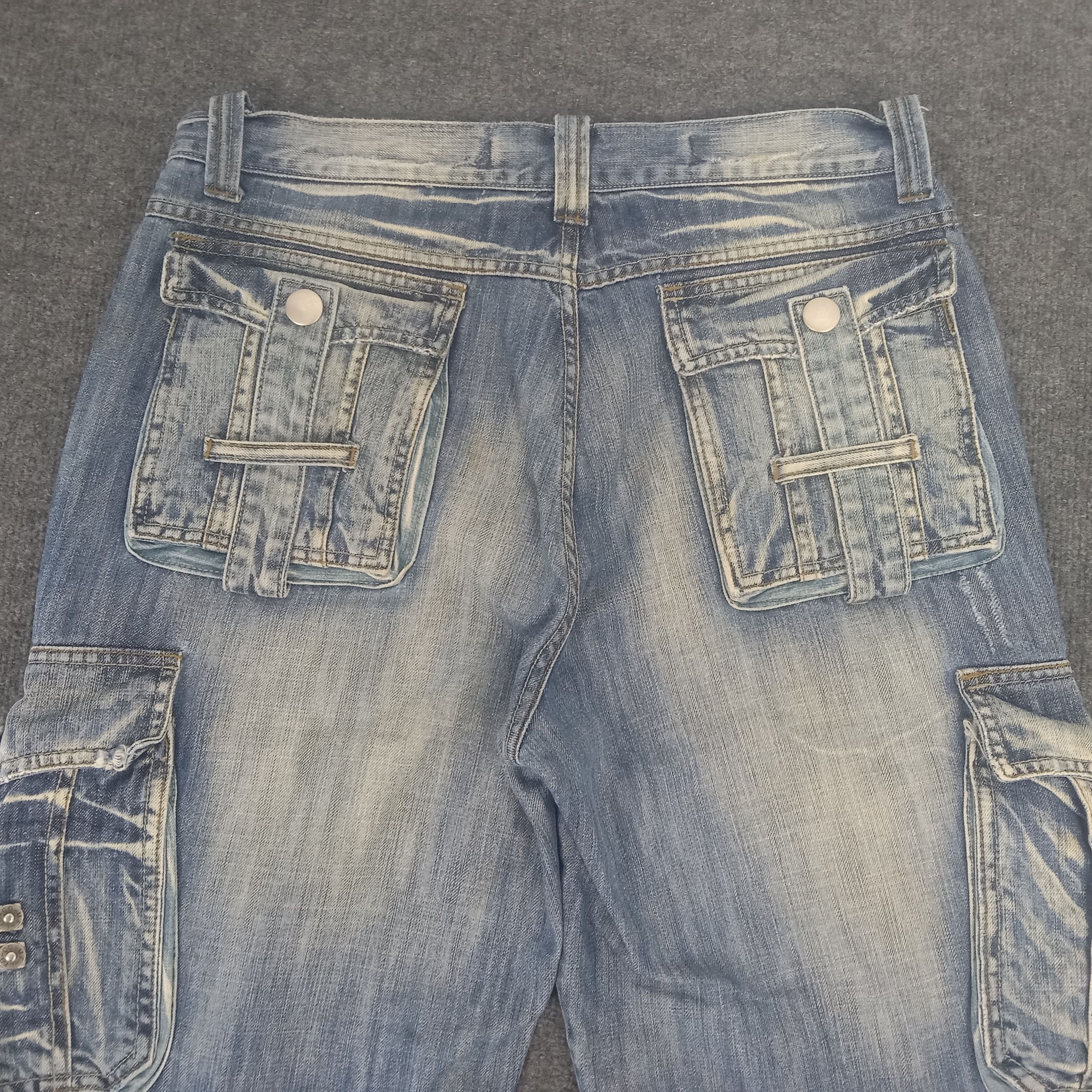 Designer × Japanese Brand BLUE LUIS MultiPocket Military Style Denim Jeans Size US 32 / EU 48 - 6 Thumbnail