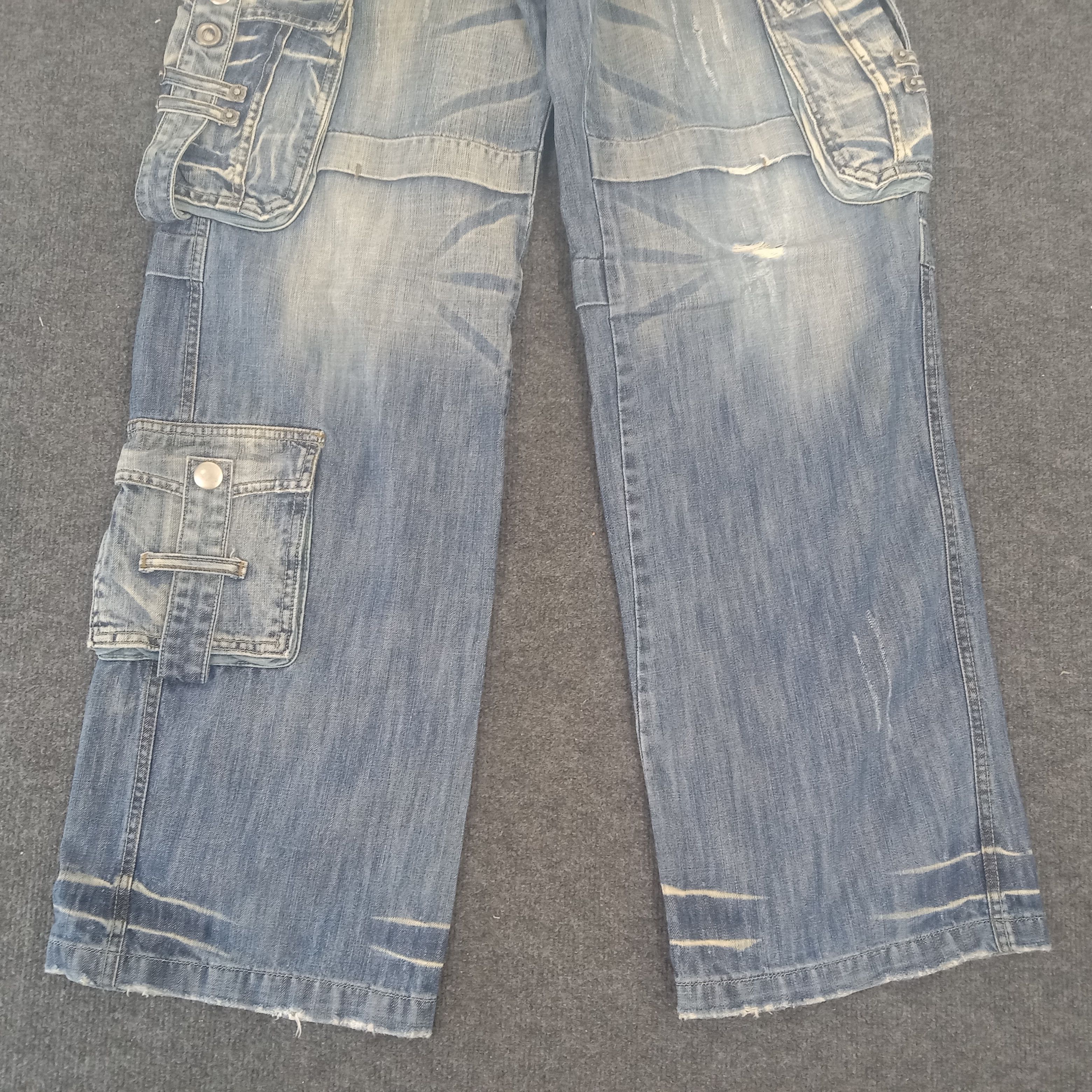 Designer × Japanese Brand BLUE LUIS MultiPocket Military Style Denim Jeans Size US 32 / EU 48 - 3 Thumbnail