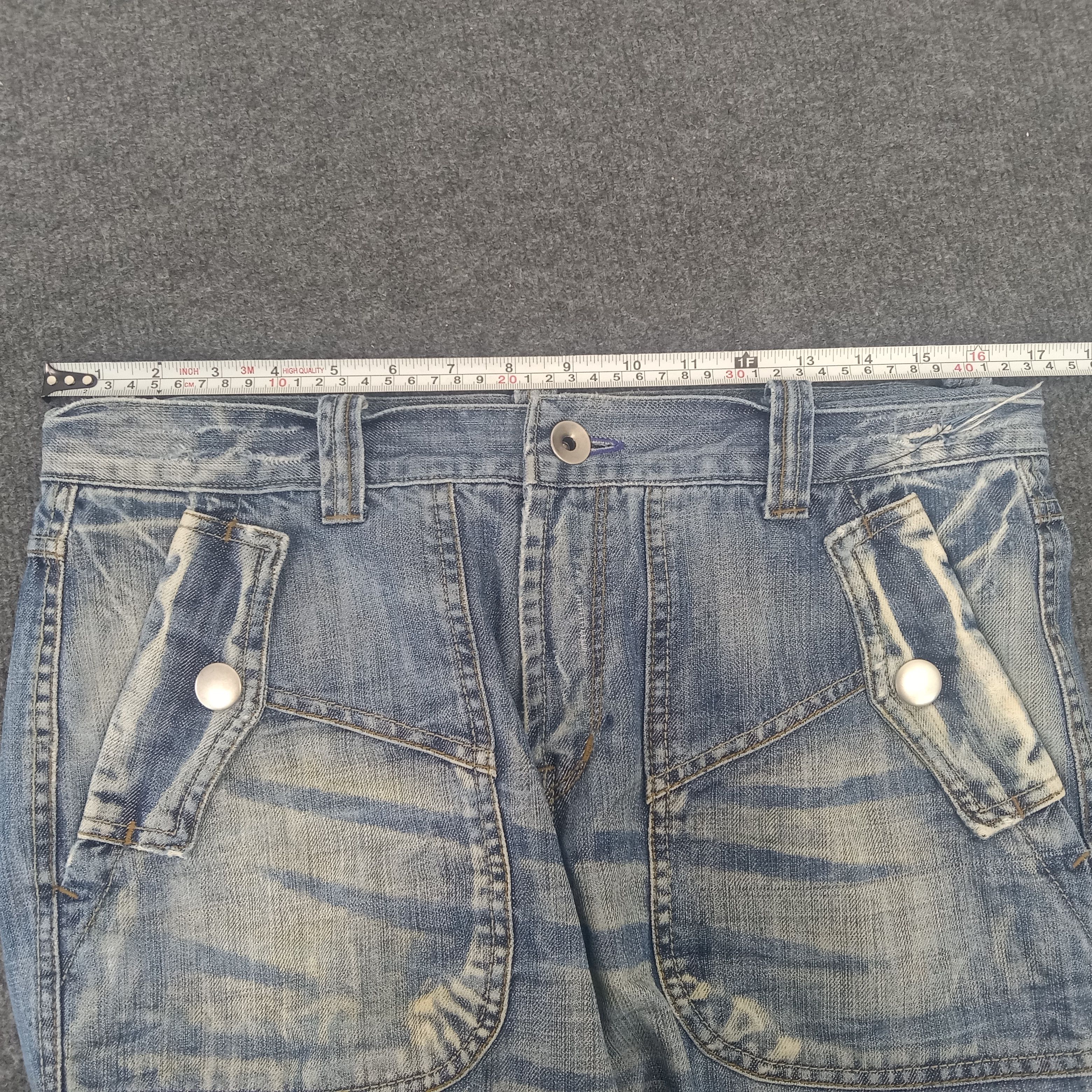 Designer × Japanese Brand BLUE LUIS MultiPocket Military Style Denim Jeans Size US 32 / EU 48 - 13 Thumbnail