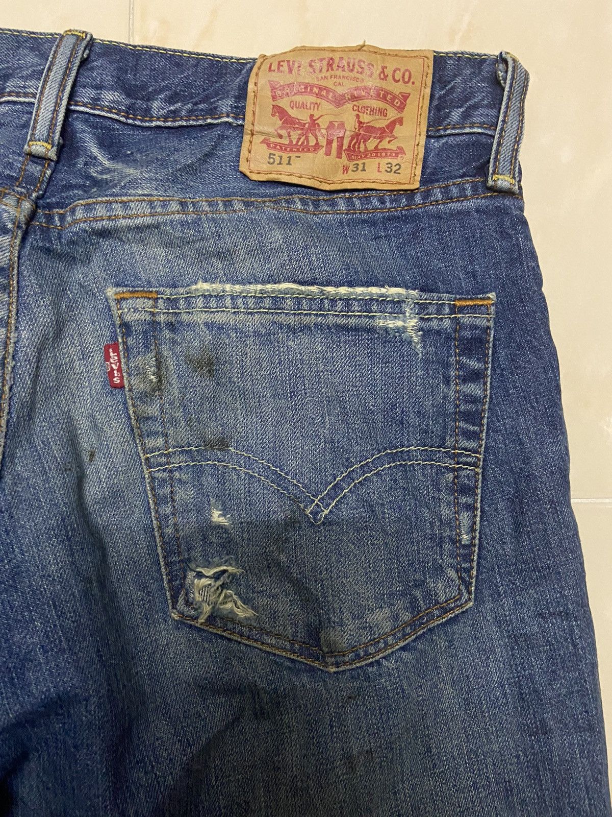 Levi's Vintage Levis 511 Jeans Denim straight cut W31 Size US 31 - 6 Thumbnail