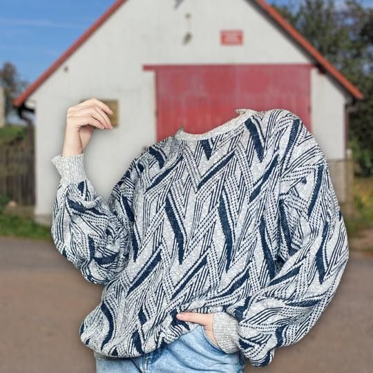 vintage patterned sweater turkish