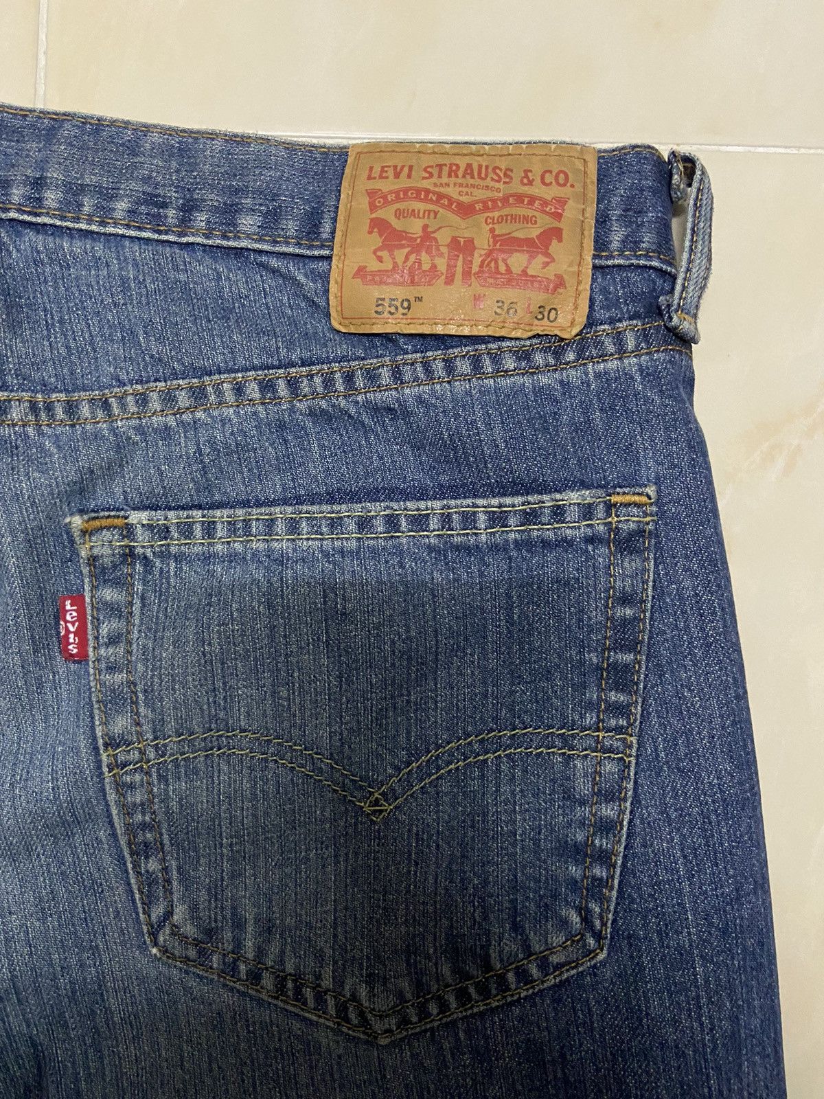 Levi's Vintage 559 Levis Jeans W36 blue Size US 36 / EU 52 - 6 Thumbnail