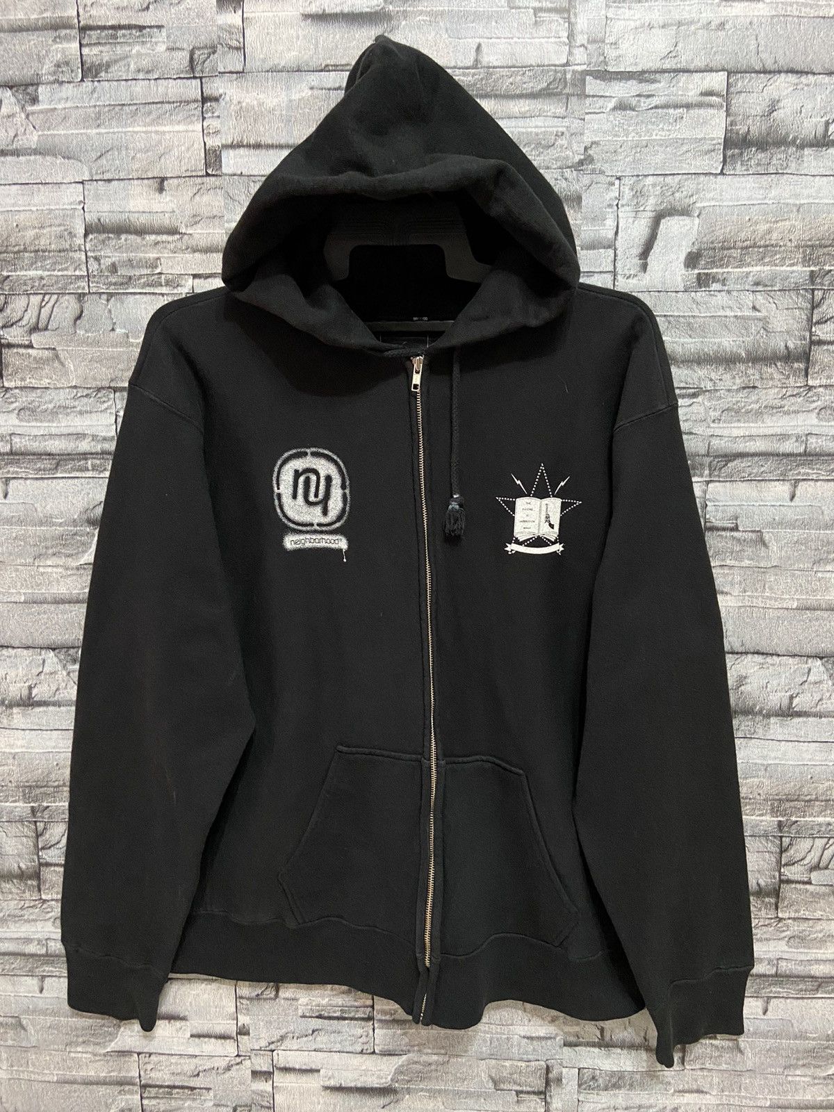 Japanese Brand Vintage Neighborhood Hoodie star big logo streetwear Size US L / EU 52-54 / 3 - 3 Thumbnail