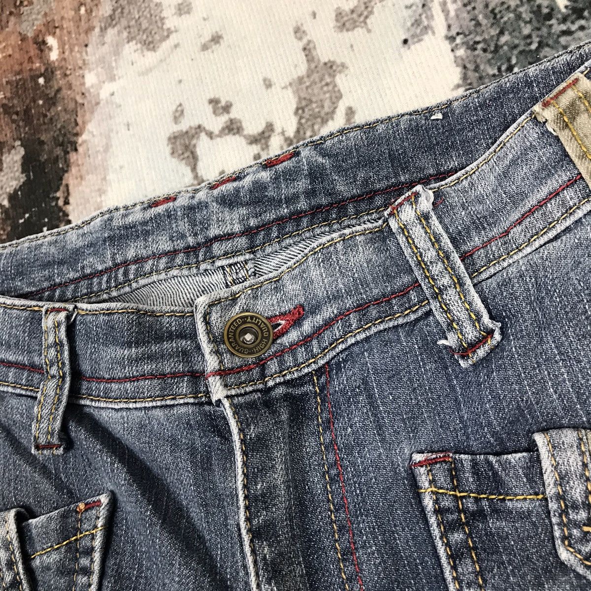 Japanese Brand × Vintage Japanese Bust Pant Flare Light Wash Jeans Size 28" / US 6 / IT 42 - 5 Thumbnail
