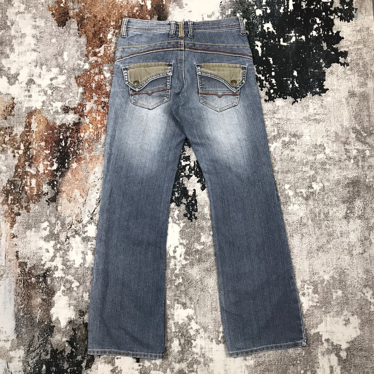 Japanese Brand × Vintage Japanese Bust Pant Flare Light Wash Jeans Size 28" / US 6 / IT 42 - 6 Thumbnail