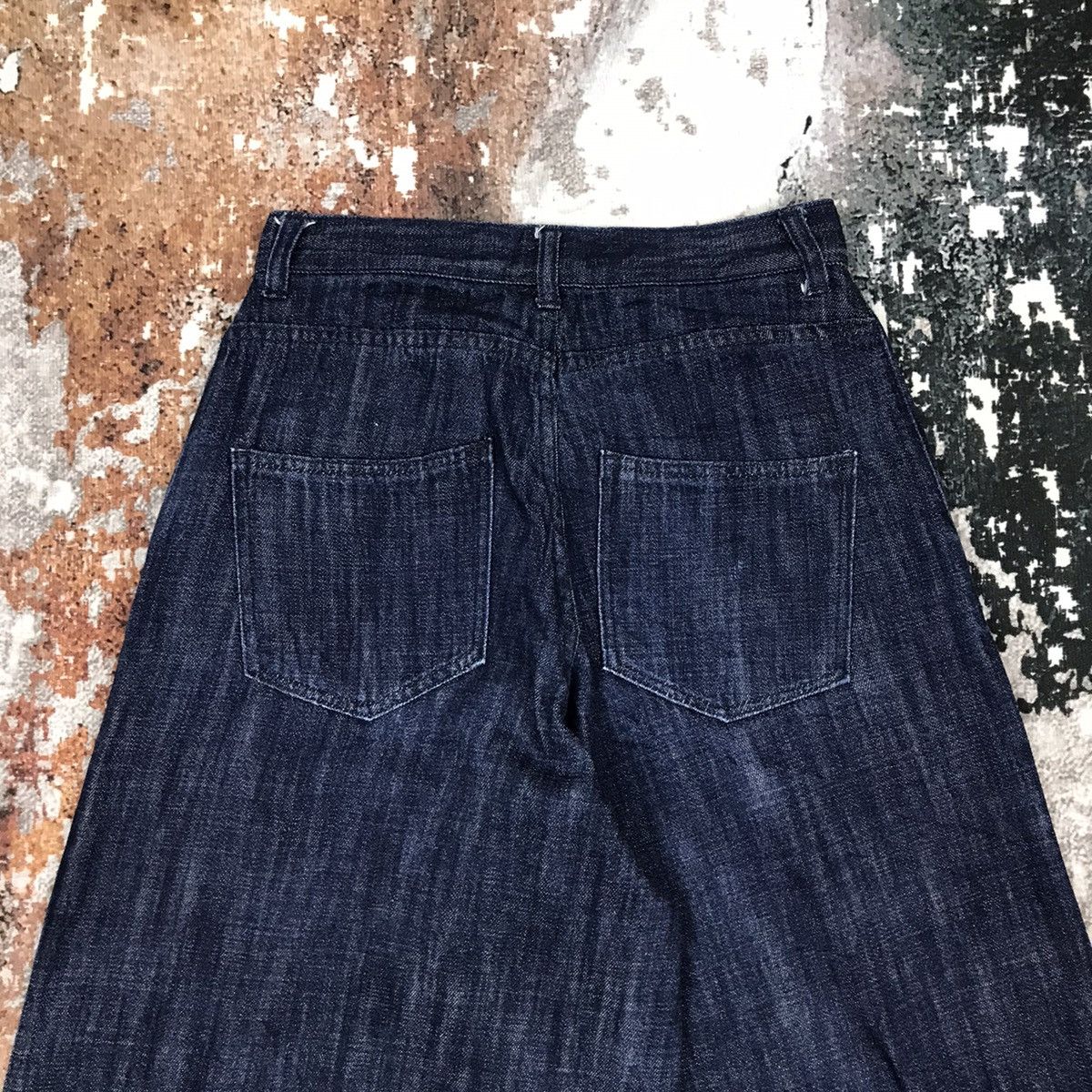 Designer × Japanese Brand Japanese Brand Back Number Baggy Soft Denim Jeans Size 26" / US 2 / IT 38 - 6 Thumbnail