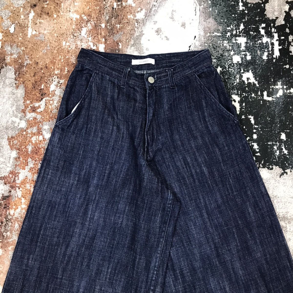Designer × Japanese Brand Japanese Brand Back Number Baggy Soft Denim Jeans Size 26" / US 2 / IT 38 - 2 Thumbnail