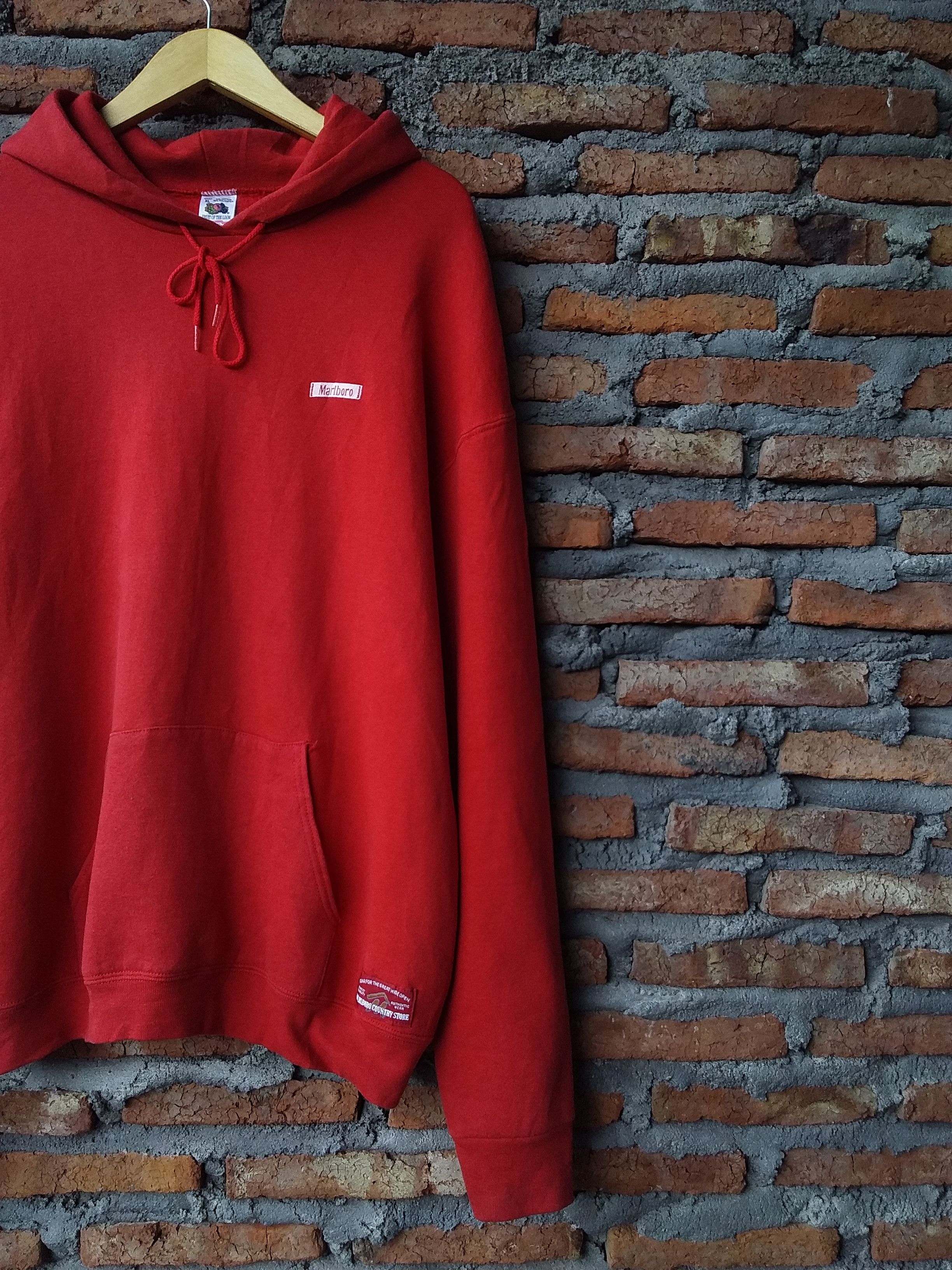 Marlboro Vintage 90s MARLBORO Small script logo hoodie Size US XL / EU 56 / 4 - 9 Thumbnail