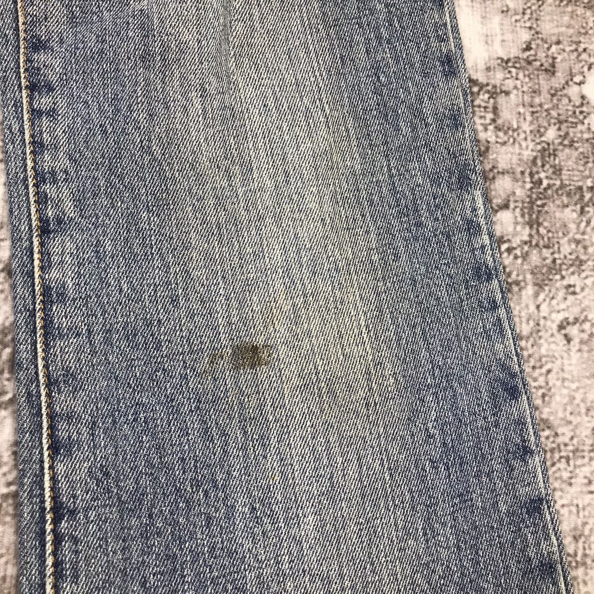 Japanese Brand × Vintage Japanese Flamingo Girls Flare Light Wash Distressed Jeans Size 29" - 5 Thumbnail
