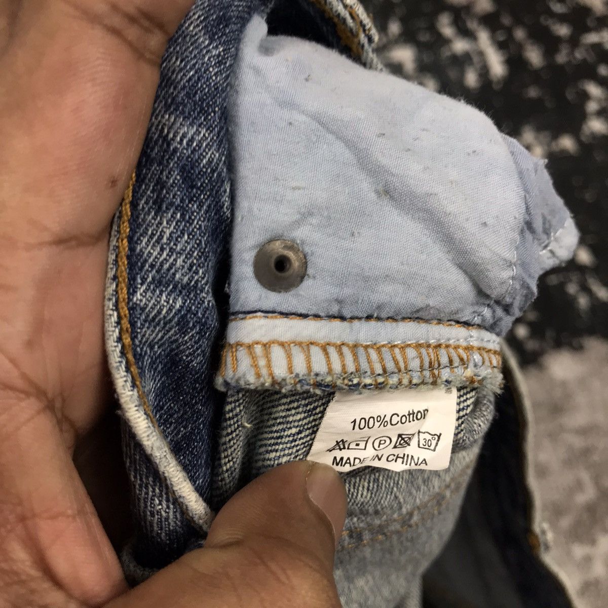 Japanese Brand × Vintage Japanese Flamingo Girls Flare Light Wash Distressed Jeans Size 29" - 10 Thumbnail