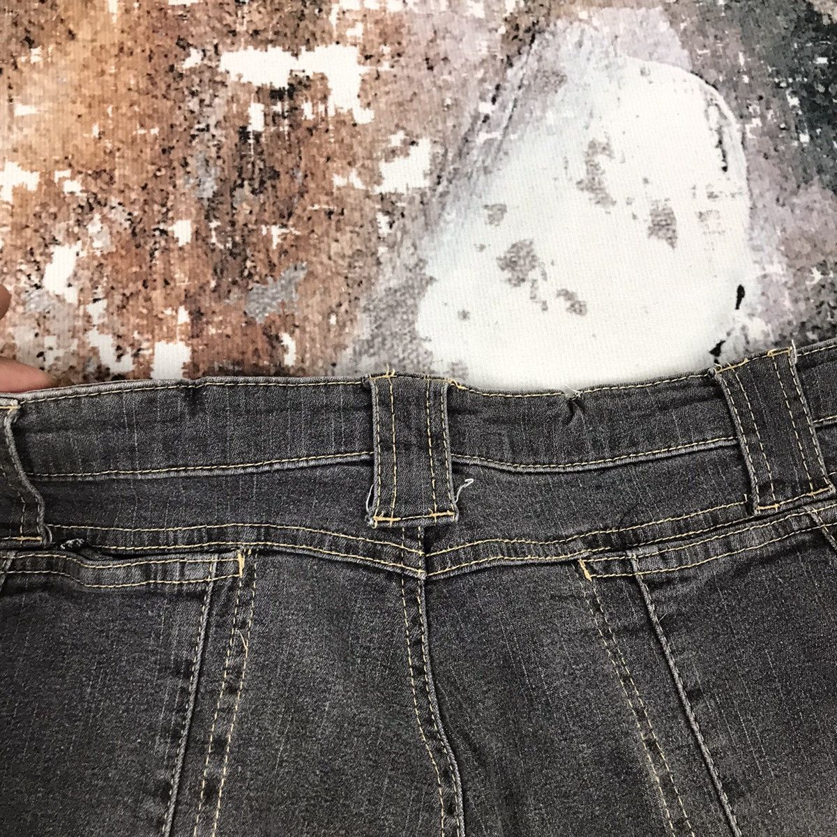 Japanese Brand × Vintage Vintage Japanese Flare Patchwork Style Jeans Size 32" / US 10 / IT 46 - 9 Thumbnail
