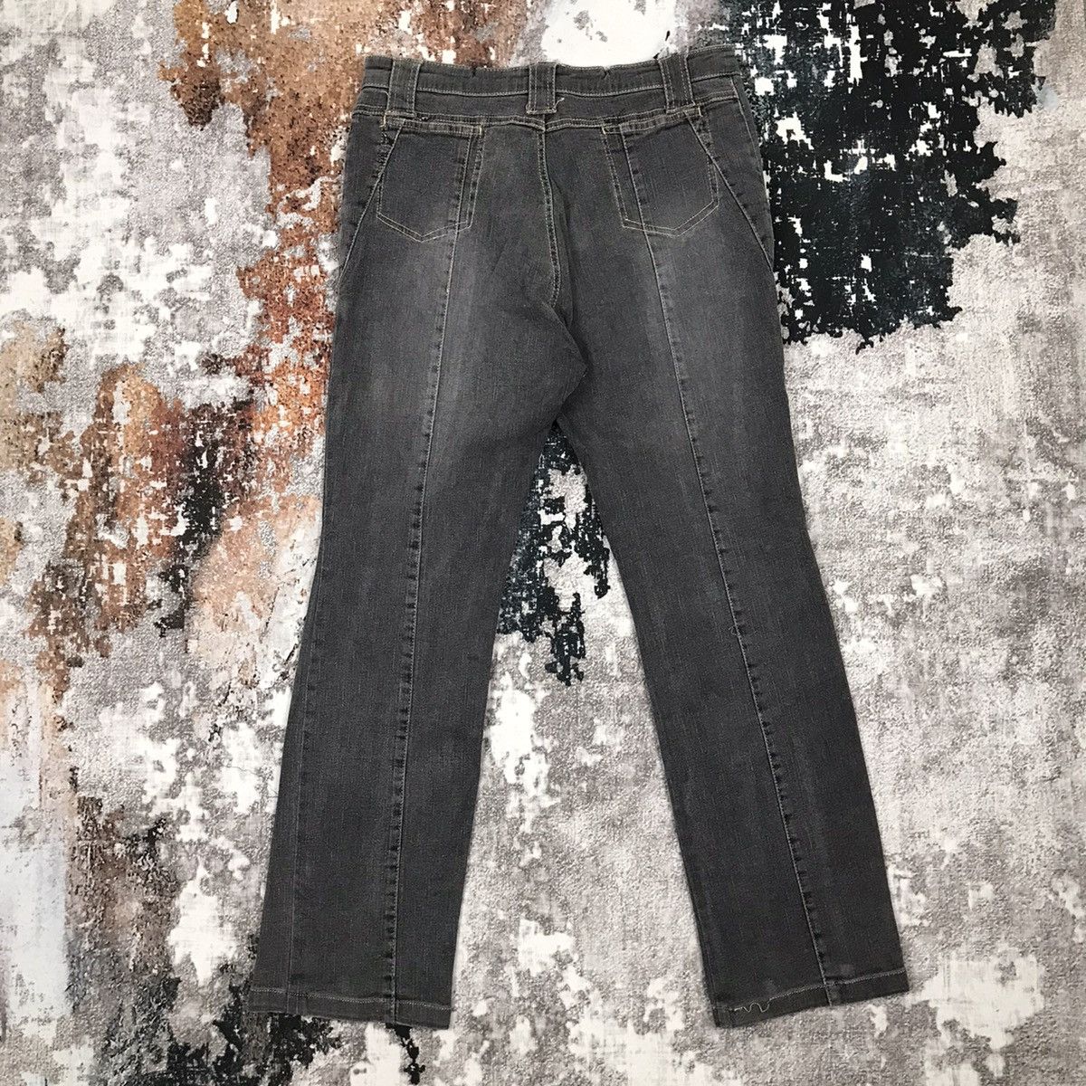 Japanese Brand × Vintage Vintage Japanese Flare Patchwork Style Jeans Size 32" / US 10 / IT 46 - 5 Thumbnail