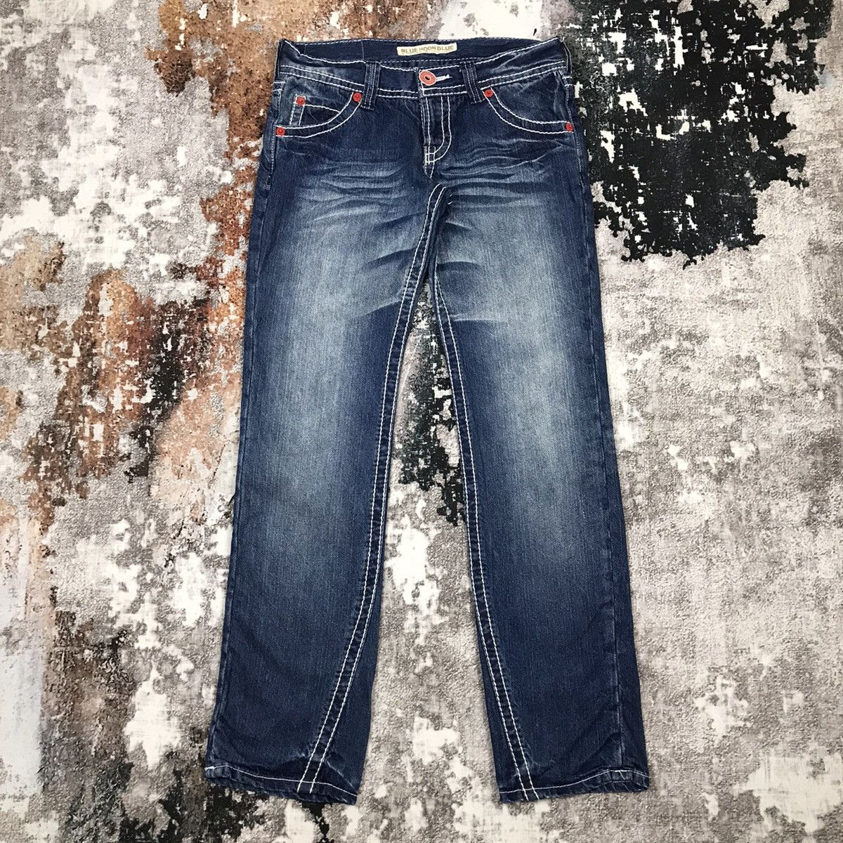 Designer × Japanese Brand × Vintage Japanese Blue Moon Blue Nice Design Jeans Size 30" / US 8 / IT 44 - 1 Thumbnail