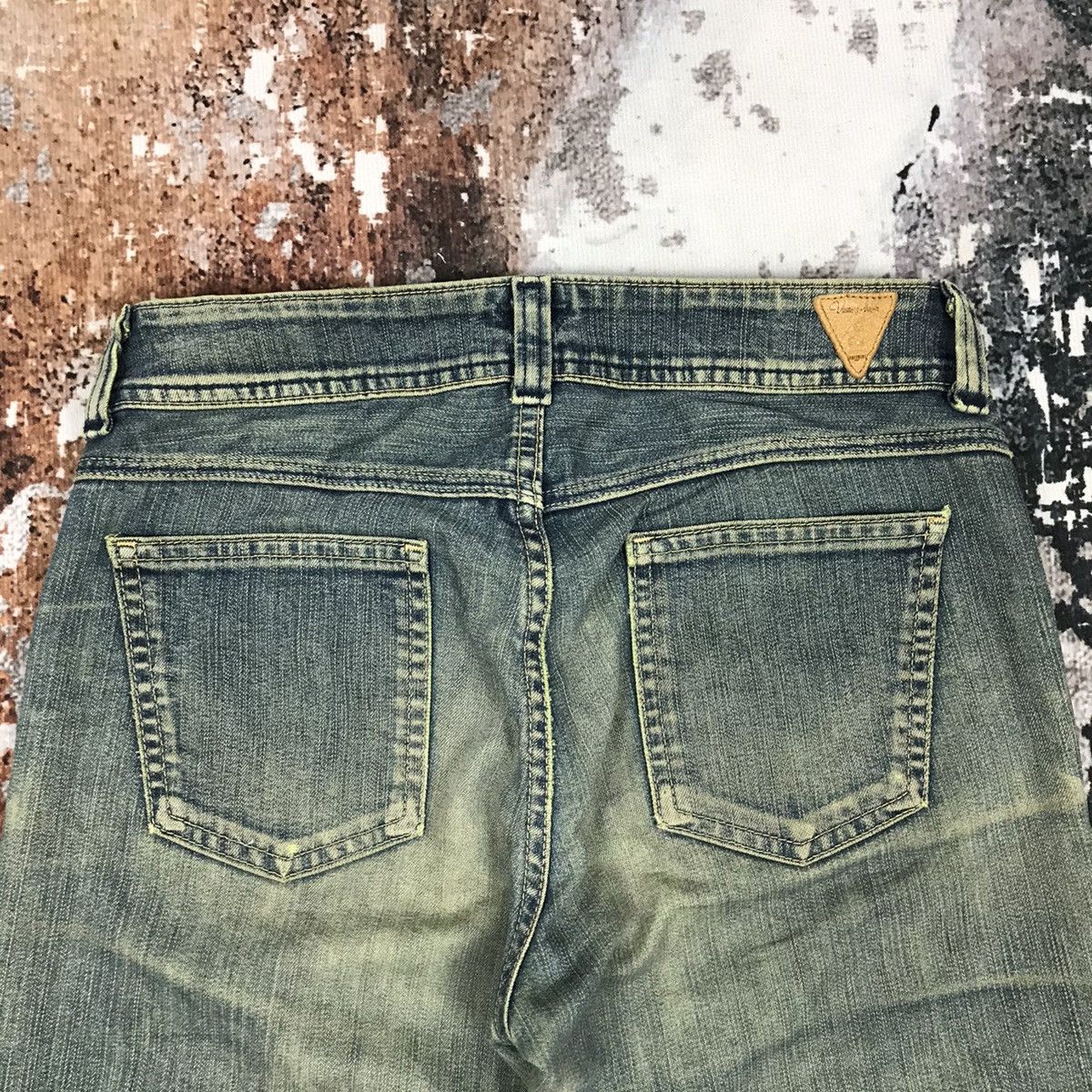 Edwin × Japanese Brand × Vintage Vintage Edwin Flare Dirty Distressed Jeans Size 26" / US 2 / IT 38 - 8 Thumbnail