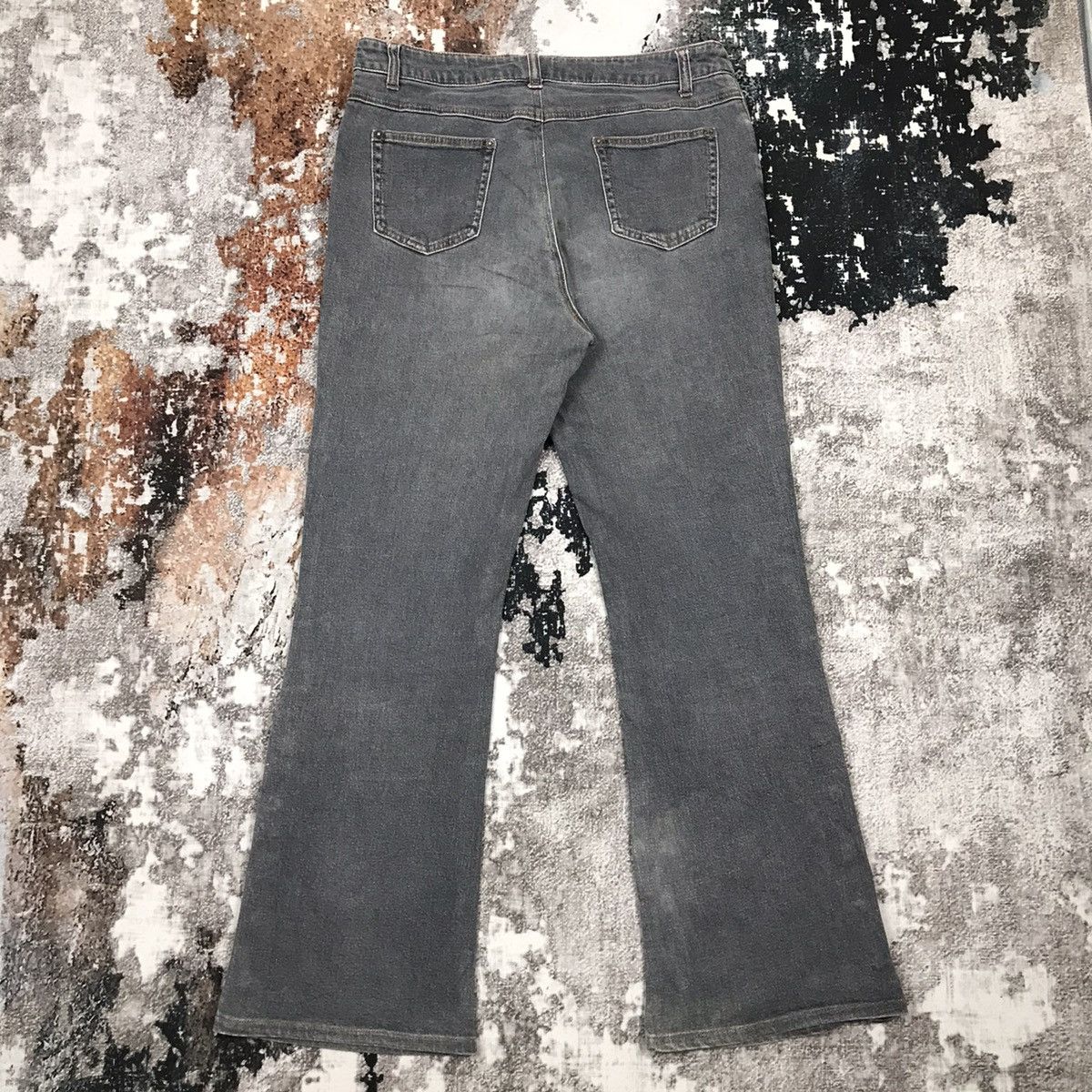 Designer × Japanese Brand × Vintage Vintage Japanese Flare Button Design Light Wash Jeans Size 31" - 6 Thumbnail