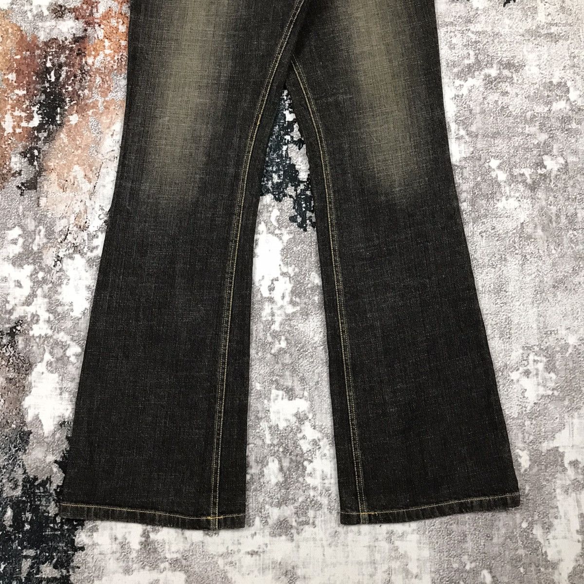 Japanese Brand × Vintage Vintage Japanese Flare Nice Design Jeans Size 31" - 7 Thumbnail