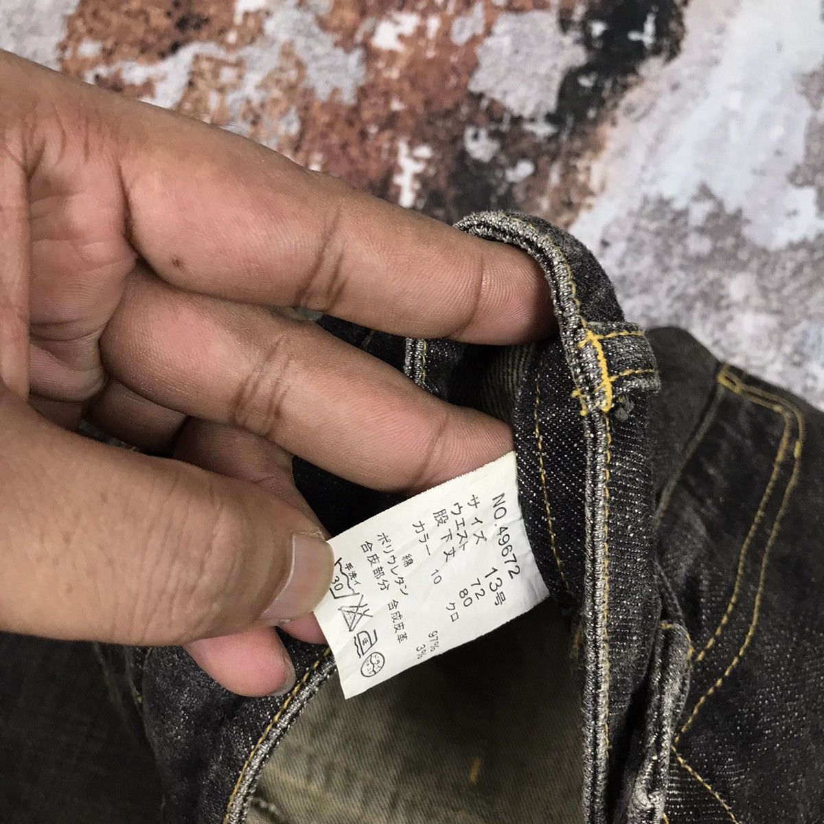 Japanese Brand × Vintage Vintage Japanese Flare Nice Design Jeans Size 31" - 10 Thumbnail