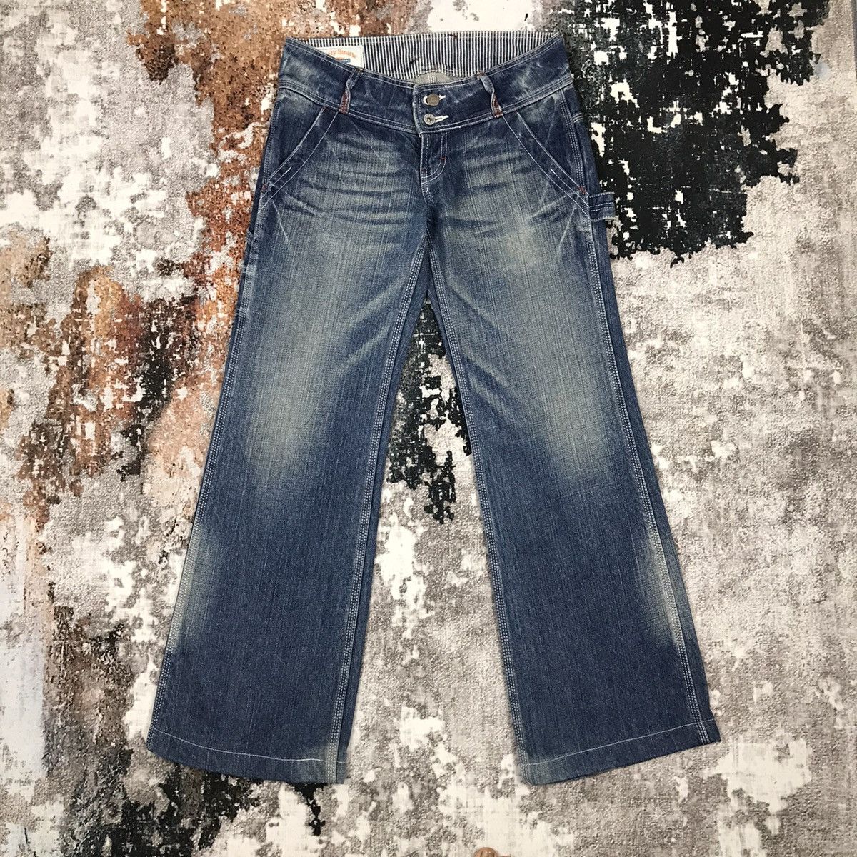 Japanese Brand × Vintage Vintage Japanese Betty Smith Workwear Flare Carpenter Jeans Size 29" - 6 Thumbnail