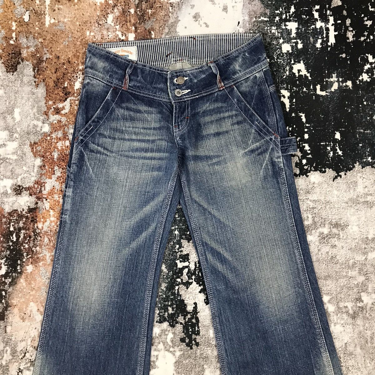 Japanese Brand × Vintage Vintage Japanese Betty Smith Workwear Flare Carpenter Jeans Size 29" - 7 Thumbnail