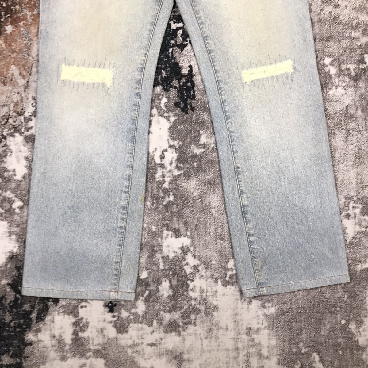 Comme Ca Ism × Japanese Brand Vintage Japanese Comme Ca Ism Flare Dirty Distressed Jeans Size 33" - 5 Thumbnail