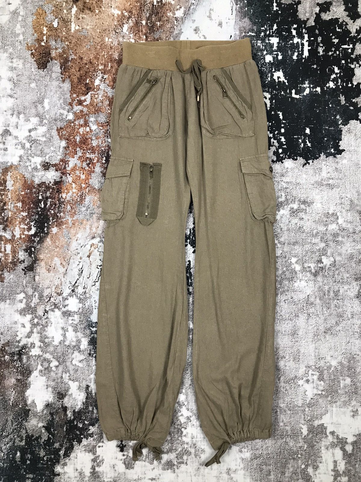 Japanese Brand × Vintage Vintage Japanese Soft Cargo Bondage Style Pants Size 27" / US 4 / IT 40 - 1 Thumbnail