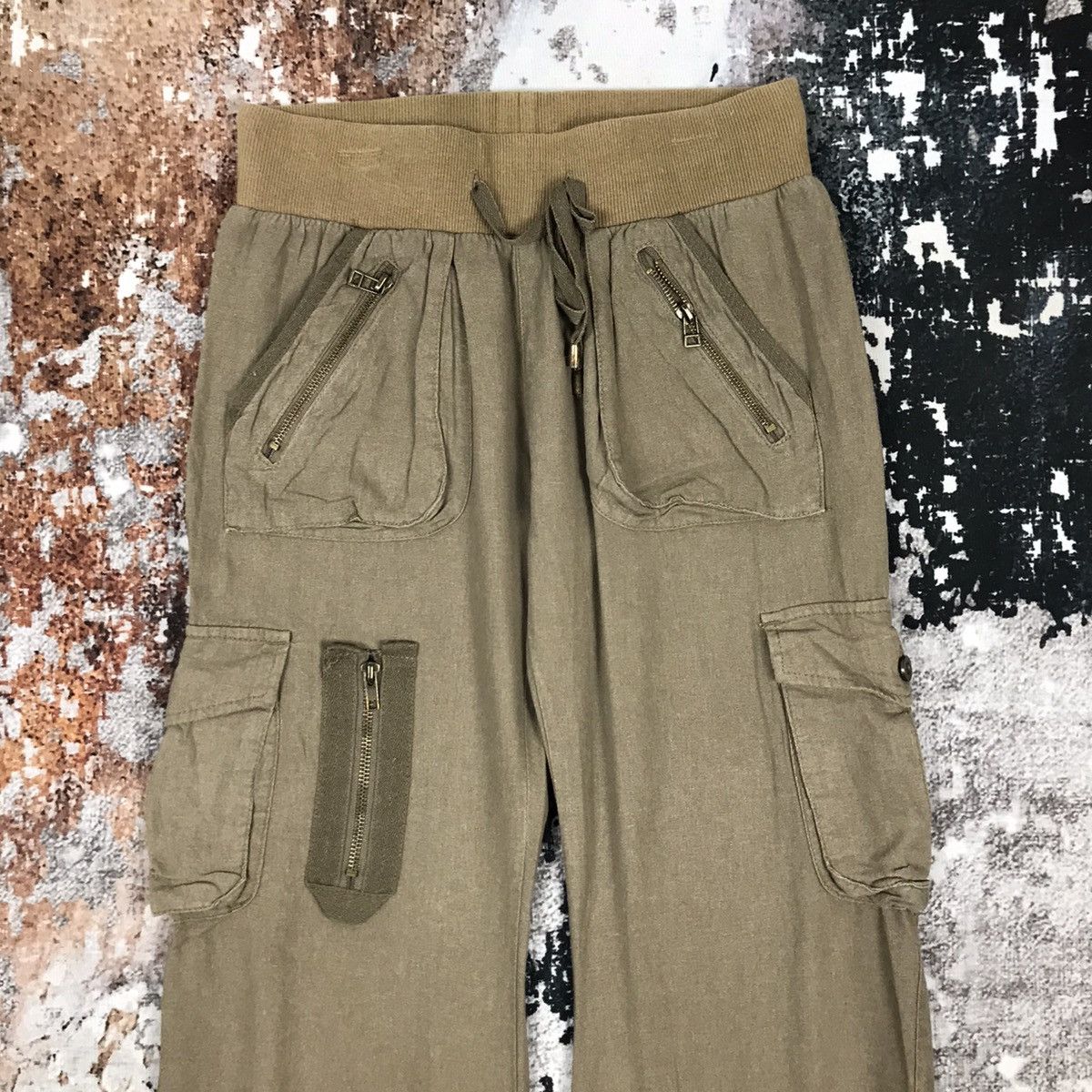 Japanese Brand × Vintage Vintage Japanese Soft Cargo Bondage Style Pants Size 27" / US 4 / IT 40 - 2 Thumbnail