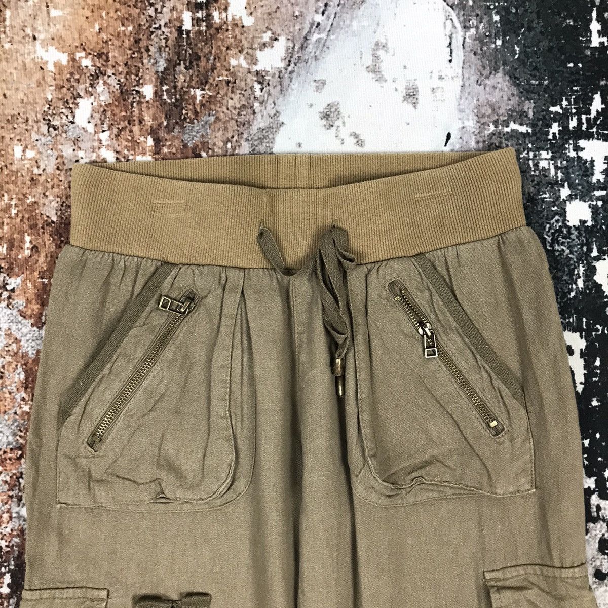 Japanese Brand × Vintage Vintage Japanese Soft Cargo Bondage Style Pants Size 27" / US 4 / IT 40 - 3 Thumbnail