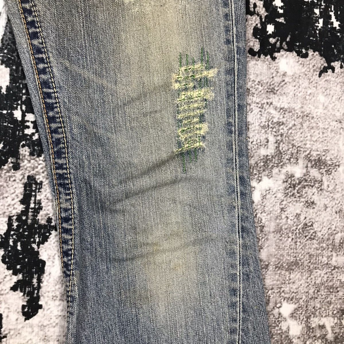 Japanese Brand × Vintage Vintage Japanese Flare Cedixsept Embroidery Design Jeans Size 31" - 14 Thumbnail