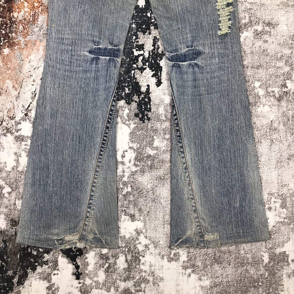 Japanese Brand × Vintage Vintage Japanese Flare Cedixsept Embroidery Design Jeans Size 31" - 5 Thumbnail