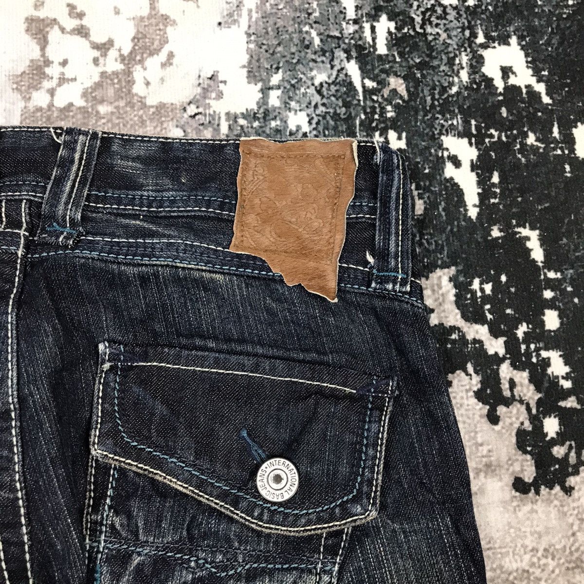Designer × Japanese Brand × Vintage Vintage Japanese Flare Fatigue Style Jeans Size 28" / US 6 / IT 42 - 8 Thumbnail