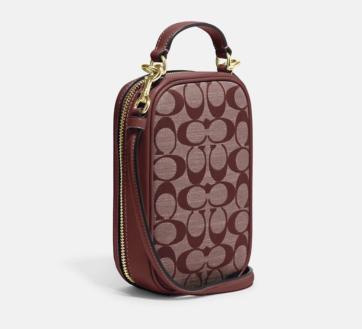 NWT Coach Eva Phone Crossbody In Signature Chambray CH152