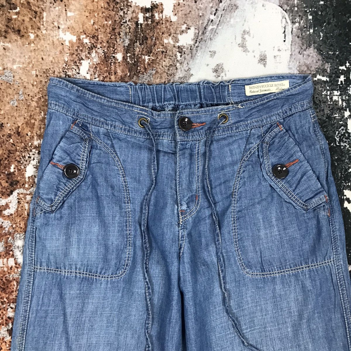 Japanese Brand × Vintage Vintage Japanese Honey Suckle Rose Bust Pant Soft Denim Jean Size 28" / US 6 / IT 42 - 3 Thumbnail