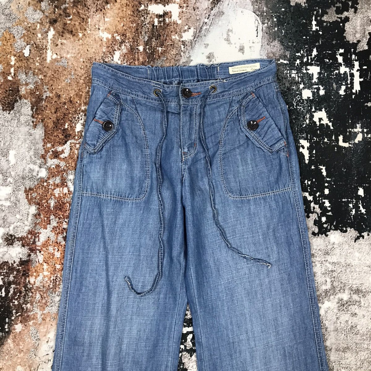 Japanese Brand × Vintage Vintage Japanese Honey Suckle Rose Bust Pant Soft Denim Jean Size 28" / US 6 / IT 42 - 2 Thumbnail