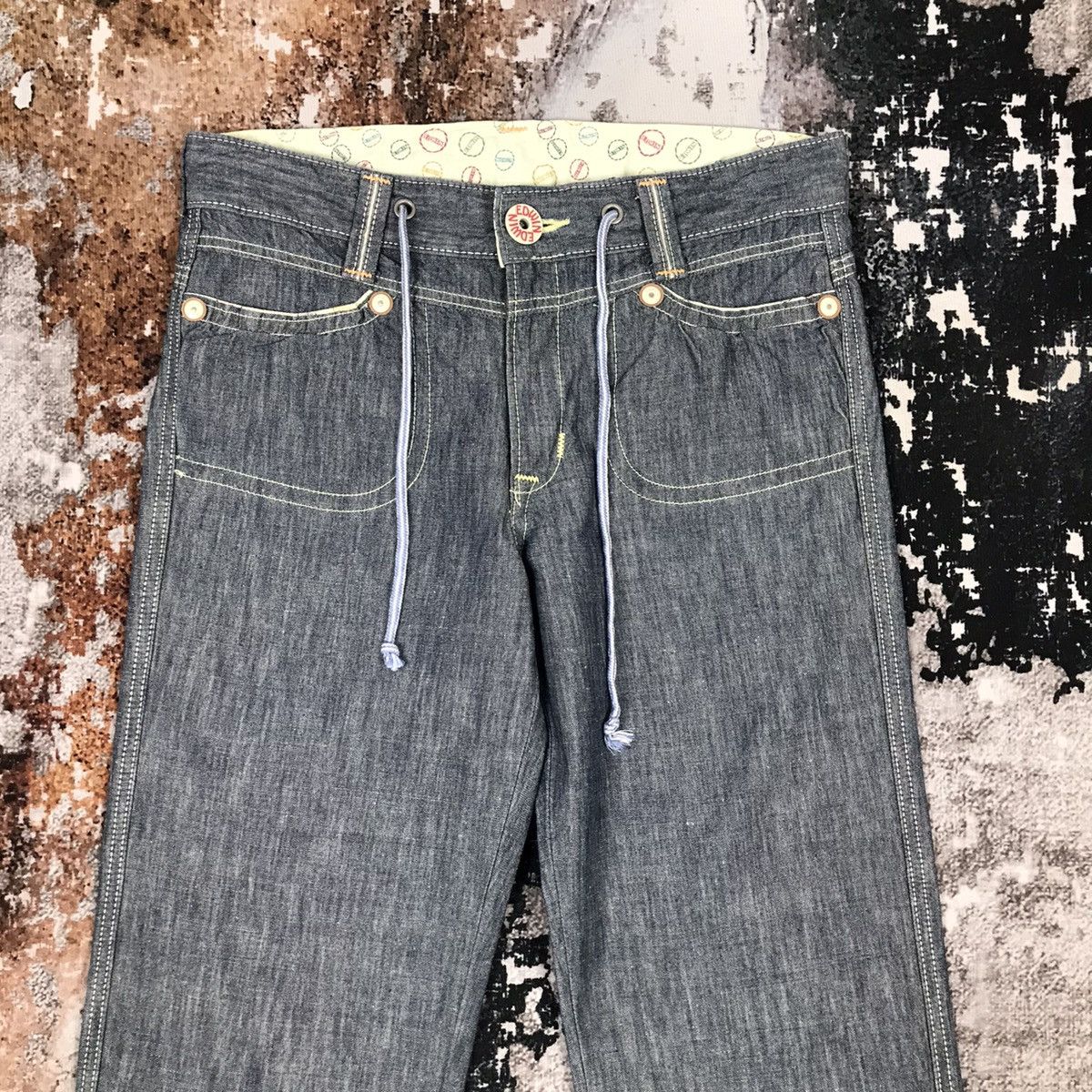 Edwin × Japanese Brand Edwin Soft Denim Workwear Carpenter Style Jeans Size 32" / US 10 / IT 46 - 2 Thumbnail