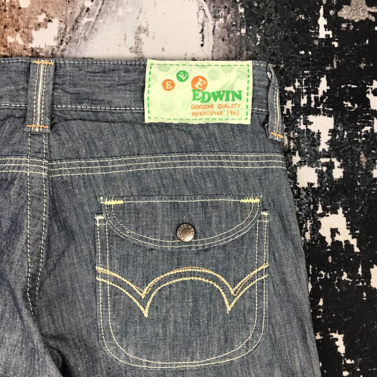 Edwin × Japanese Brand Edwin Soft Denim Workwear Carpenter Style Jeans Size 32" / US 10 / IT 46 - 7 Thumbnail