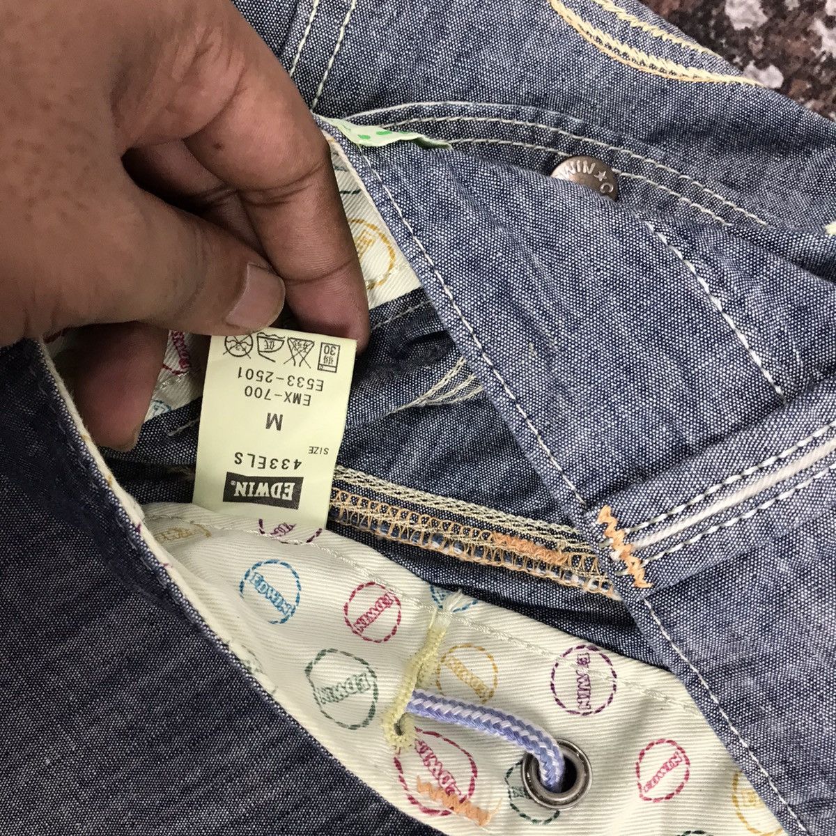 Edwin × Japanese Brand Edwin Soft Denim Workwear Carpenter Style Jeans Size 32" / US 10 / IT 46 - 9 Thumbnail