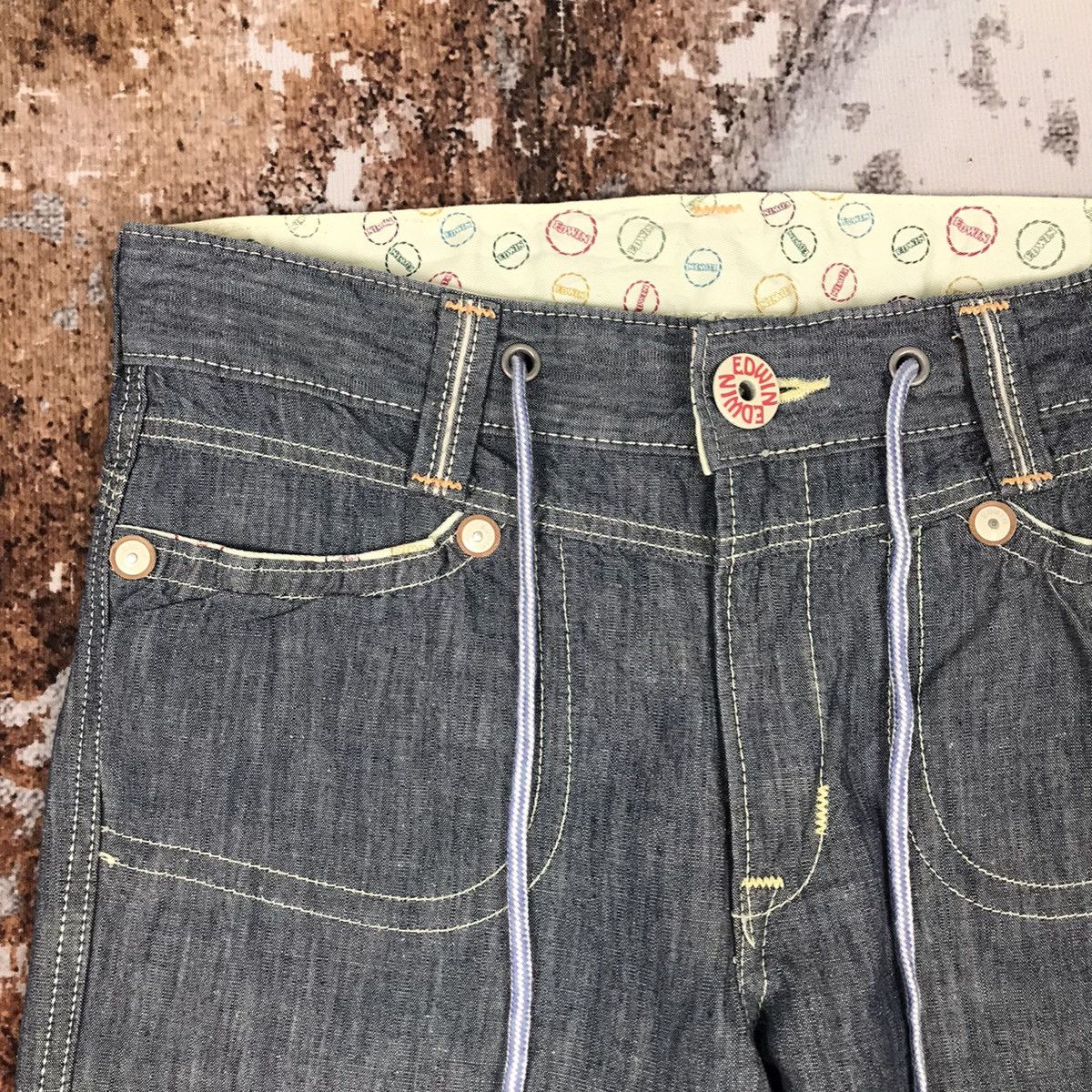Edwin × Japanese Brand Edwin Soft Denim Workwear Carpenter Style Jeans Size 32" / US 10 / IT 46 - 3 Thumbnail