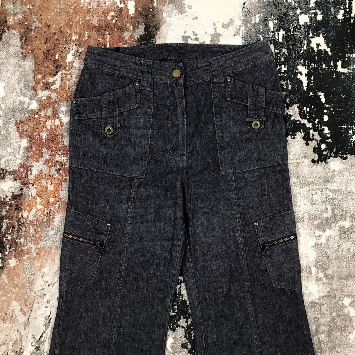 Japanese Brand × Vintage Vintage Japanese Brand Gervé Flare Bust Pant Cargo Pants Size 27" / US 4 / IT 40 - 2 Thumbnail