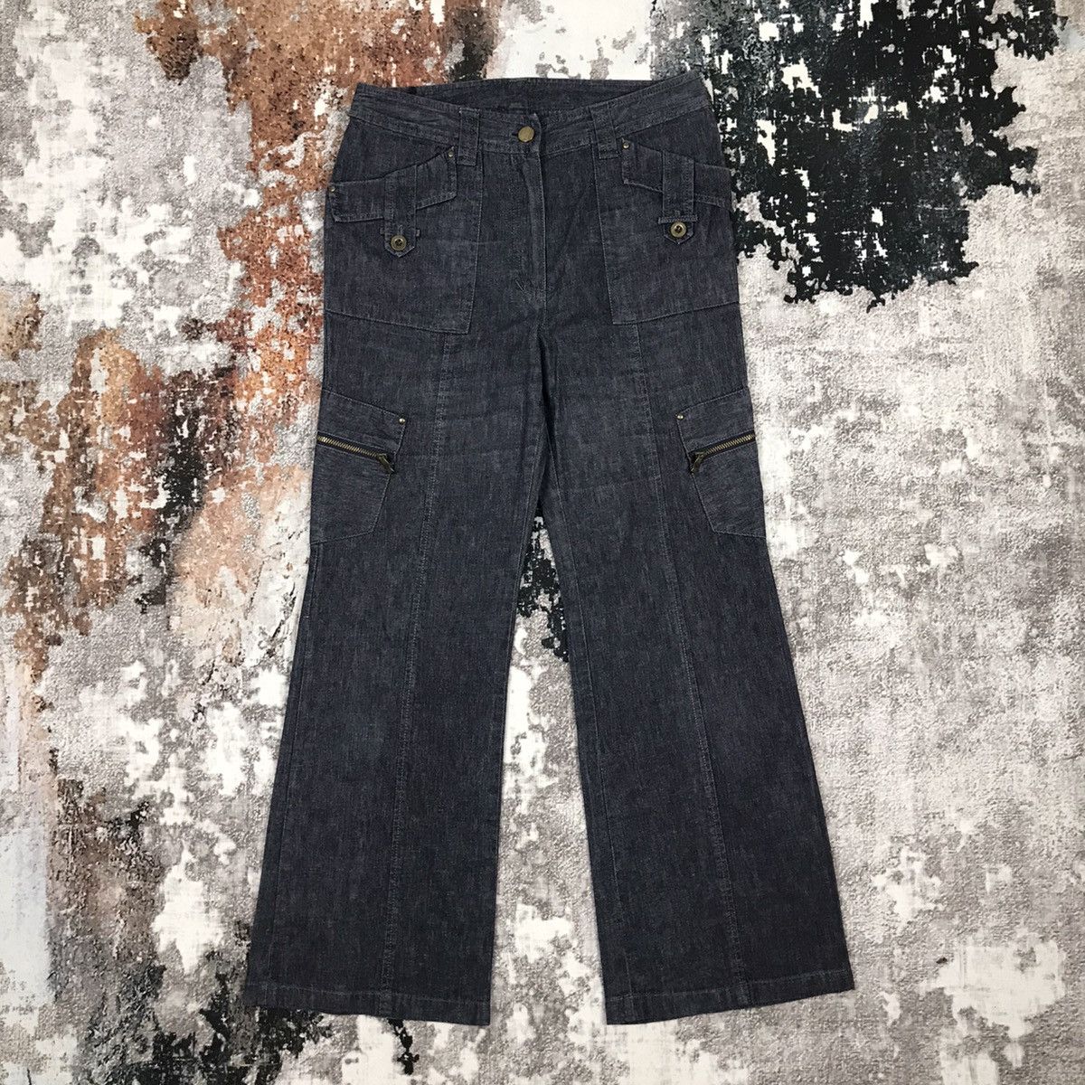 Japanese Brand × Vintage Vintage Japanese Brand Gervé Flare Bust Pant Cargo Pants Size 27" / US 4 / IT 40 - 1 Thumbnail
