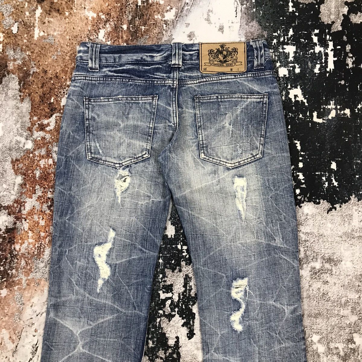 Japanese Brand × Vintage Vintage Japanese Insane Distressed Design Jeans Size 30" / US 8 / IT 44 - 7 Thumbnail