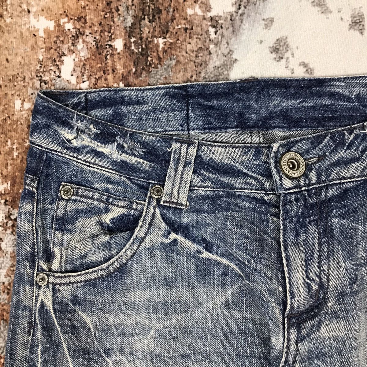 Japanese Brand × Vintage Vintage Japanese Insane Distressed Design Jeans Size 30" / US 8 / IT 44 - 4 Thumbnail