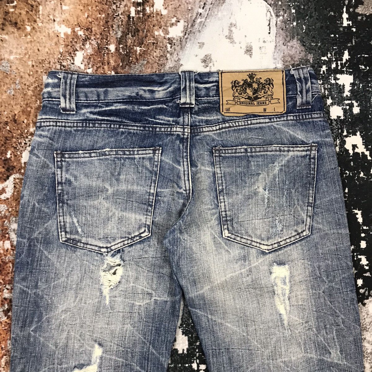 Japanese Brand × Vintage Vintage Japanese Insane Distressed Design Jeans Size 30" / US 8 / IT 44 - 8 Thumbnail