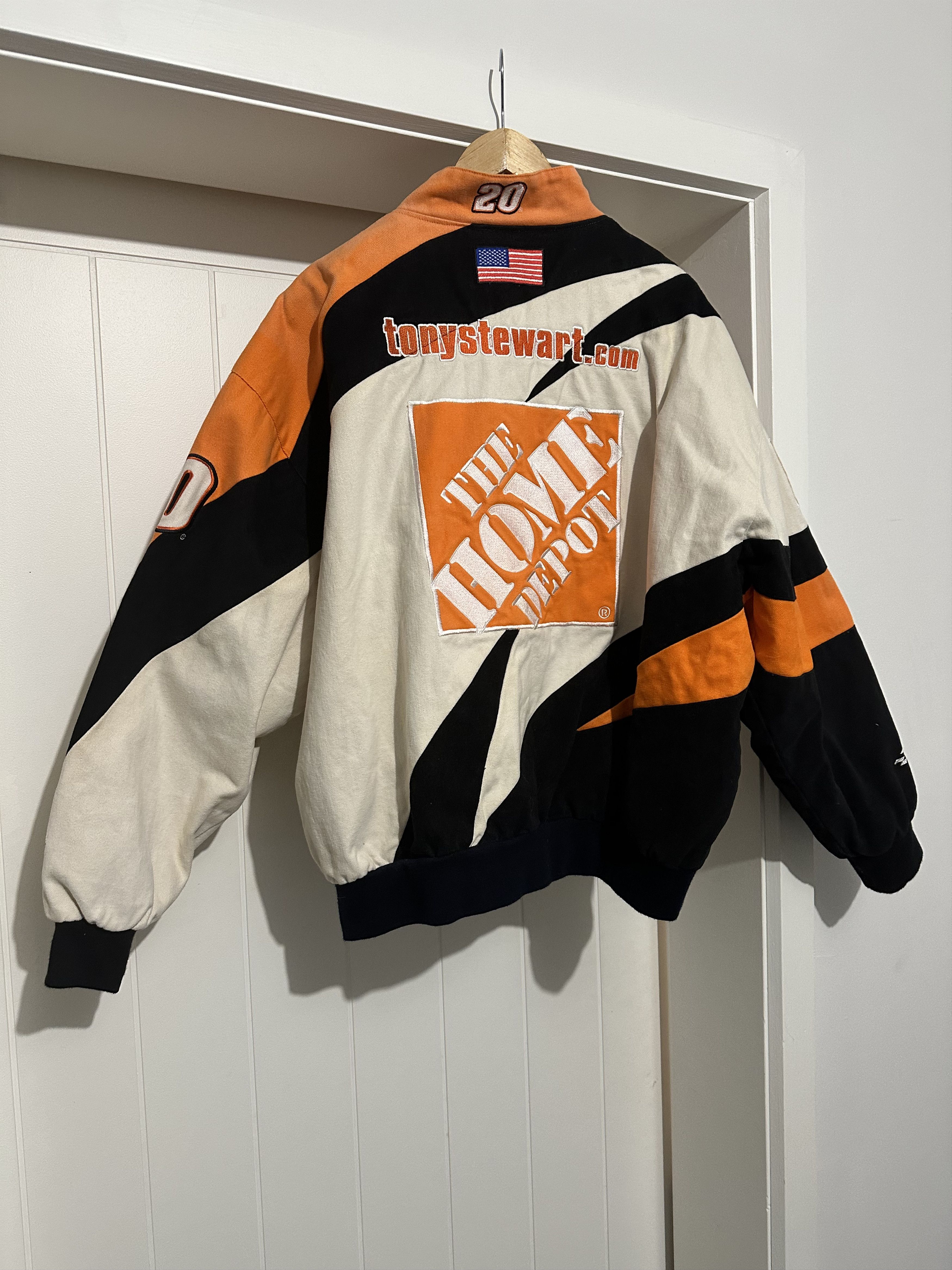 Chase newest Authentics Drivers Line Jacket NASCAR Home Depot Tony Stewart Mens Sz XL