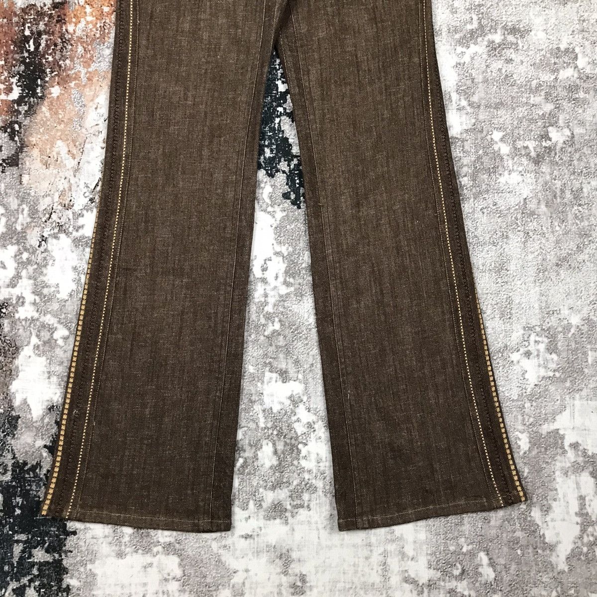 Japanese Brand × Vintage Vintage Japanese Flare Gerve Lace Line Design Jeans Size 32" / US 10 / IT 46 - 4 Thumbnail