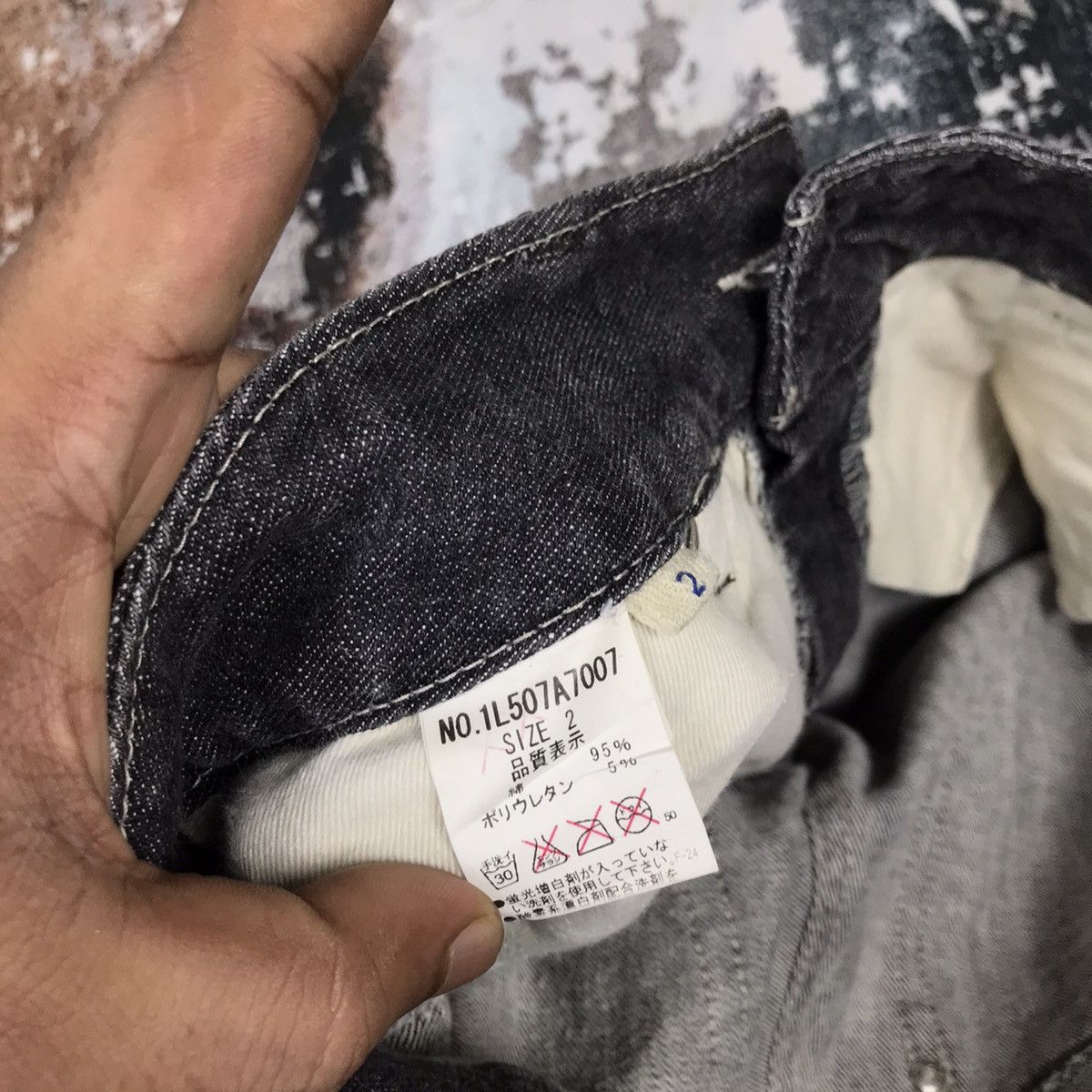 Japanese Brand × Vintage Vintage Japanese Flare Sarahbrand Dog Paws Bondage Jeans Size 31" - 11 Thumbnail