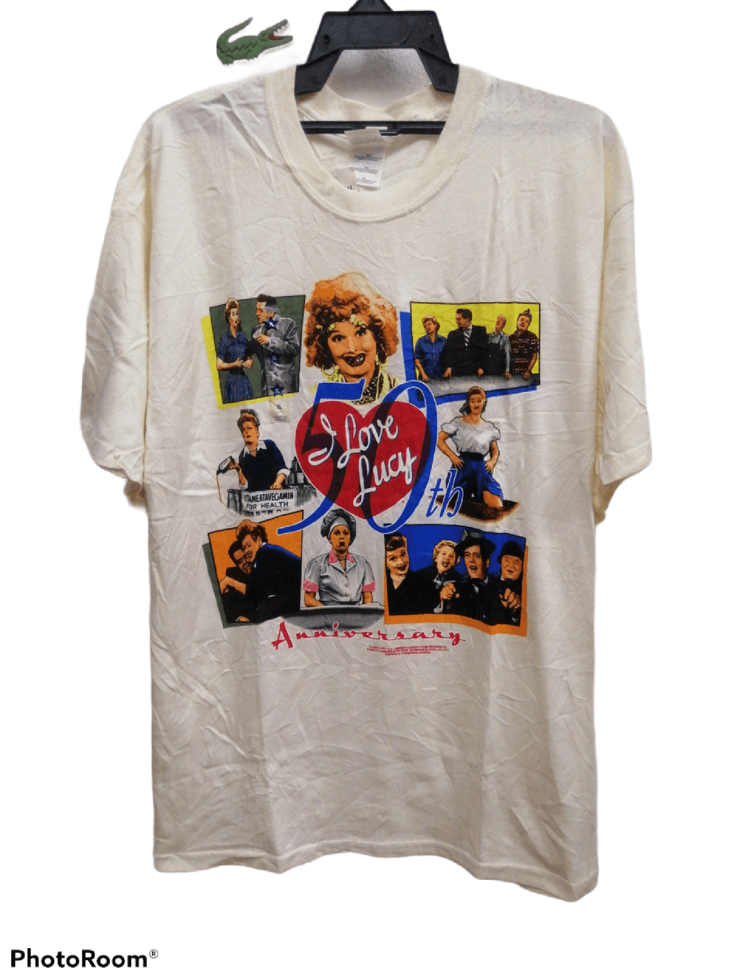 image of Movie x Vintage I Love Lucy 50Th Anniversary in White, Men's (Size XL)