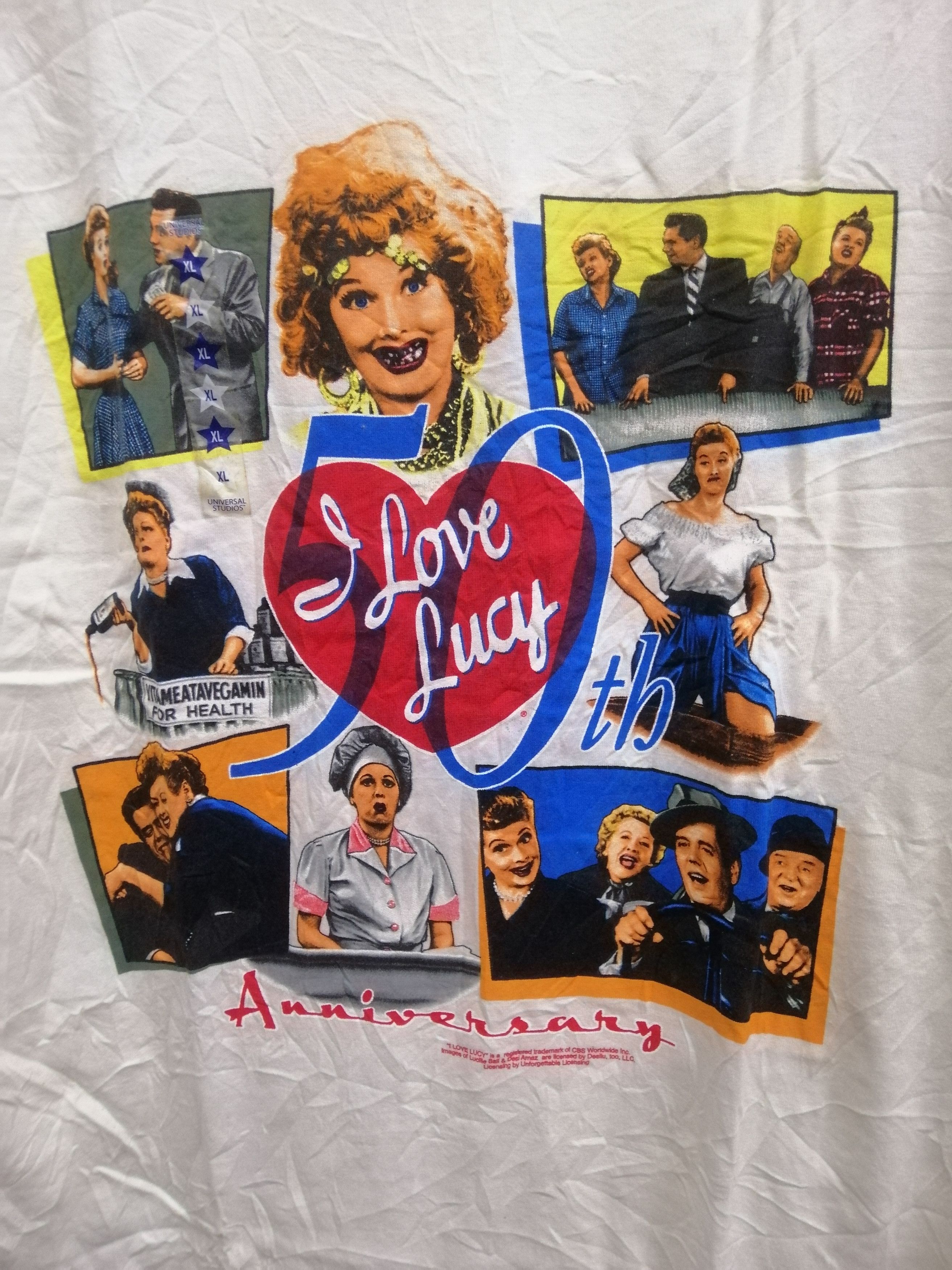 Vintage I LOVE LUCY 50TH ANNIVERSARY Size US XL / EU 56 / 4 - 3 Thumbnail